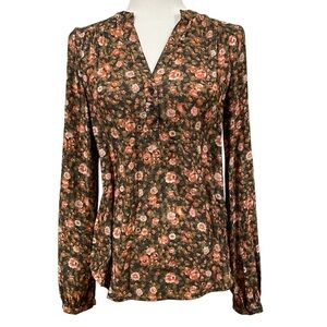 Treasure and‎ Bond Floral Pleated Top XS